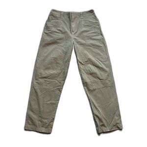 RAG & BONE DOUBLE KNEE CARPENTER GREEN ARMY CARGO PANTS SZ 8